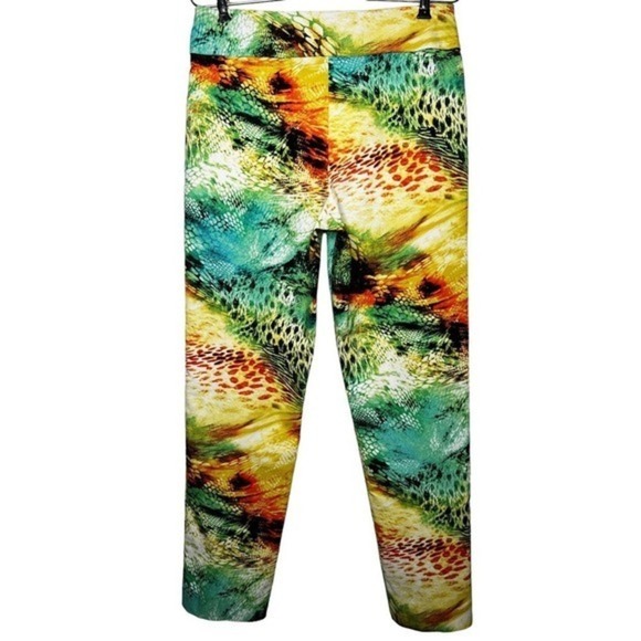 Krazy Larry Tropical Snakeskin Print Colorful Pants Size 6‎ - Picture 2 of 7